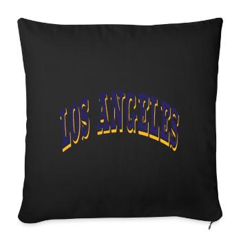 Los Angeles - Sofa pillowcase 17,3'' x 17,3'' (45 x 45 cm) - black - Front