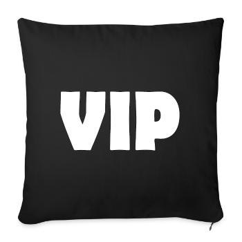 VIP - Sofa pillowcase 17,3'' x 17,3'' (45 x 45 cm) - black - Front