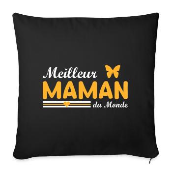 Best Mom In The World - Sofa pillowcase 17,3'' x 17,3'' (45 x 45 cm) - black - Front