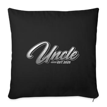 Uncle 2025 - Sofa pillowcase 17,3'' x 17,3'' (45 x 45 cm) - black - Front