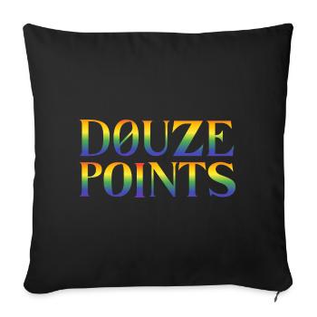 Concours Eurovision de la chanson Douze Points - Housse de coussin décorative 45 x 45 cm - noir - Devant