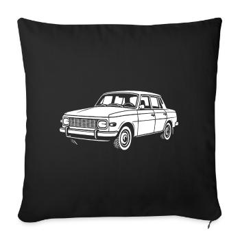 La RDA sur quatre roues - Housse de coussin décorative 45 x 45 cm - noir - Devant