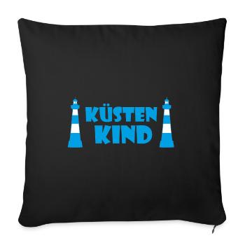 Coastal Child - Sofa pillowcase 17,3'' x 17,3'' (45 x 45 cm) - black - Front