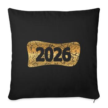 2026 - Housse de coussin décorative 45 x 45 cm - noir - Devant