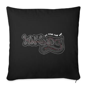 Extérieur - Housse de coussin décorative 45 x 45 cm - noir - Devant
