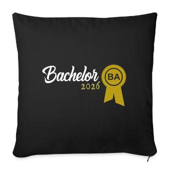 Licence 2026 Remise des diplômes - Housse de coussin décorative 45 x 45 cm - noir - Devant