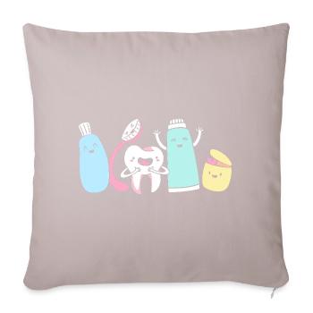 Receptionist Dentist - Sofa pillowcase 17,3'' x 17,3'' (45 x 45 cm) - light taupe - Front