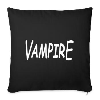 VAMPIRE - Sofakissenbezug 45 x 45 cm - Schwarz - Vorne