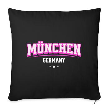 München Germany Shirt für Städte Fans Souvenir - Sofakissenbezug 45 x 45 cm - Schwarz - Vorne