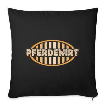 Gardien de chevaux - Housse de coussin décorative 45 x 45 cm - noir - Devant