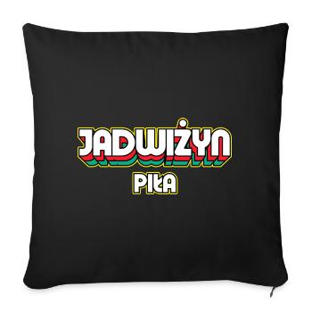 Jadwiżyn Piła. Name des Retro-Bezirks - Sofakissenbezug 45 x 45 cm - Schwarz - Vorne