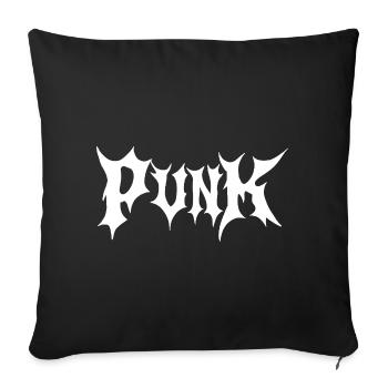Punk-Gothic-Logo - Sofakissenbezug 45 x 45 cm - Schwarz - Vorne