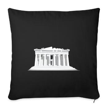 PARTHENON - Sofakissenbezug 45 x 45 cm - Schwarz - Vorne