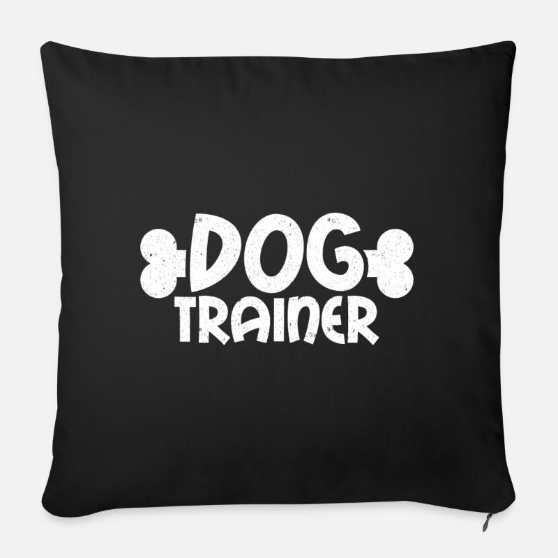 Hundetrainer - Sofakissenbezug 45 x 45 cm - Schwarz