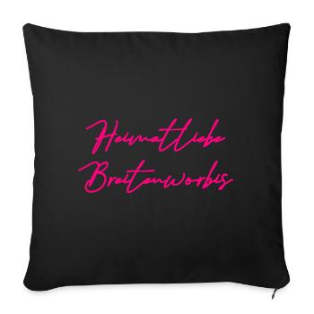 heimat breitenworbis - Sofakissenbezug 45 x 45 cm - Schwarz - Vorne