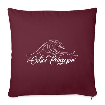Baltic Sea Princess - Love of the Baltic Sea - Sofa pillowcase 17,3'' x 17,3'' (45 x 45 cm) - burgundy - Front