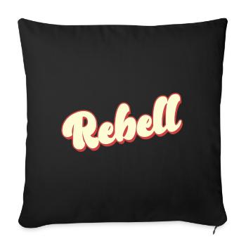 rebelle dieb rowdy rebelle bandit hustler gang crime - Housse de coussin décorative 45 x 45 cm - noir - Devant