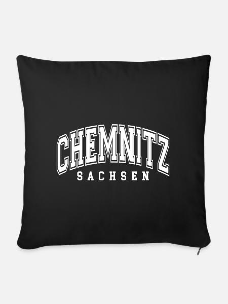 Chemnitz - Sofakissenbezug 45 x 45 cm - Schwarz