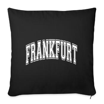 Francfort - Housse de coussin décorative 45 x 45 cm - noir - Devant