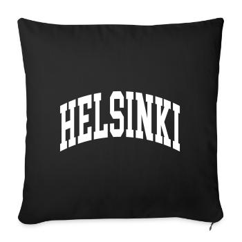 Helsinki - Sofakissenbezug 45 x 45 cm - Schwarz - Vorne
