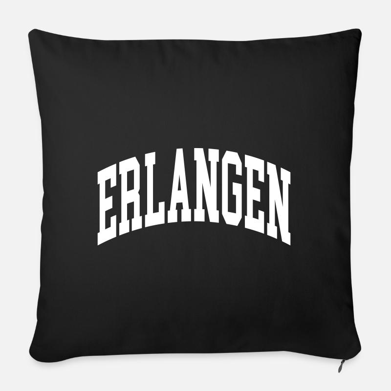 Erlangen - Sofakissenbezug 45 x 45 cm - Schwarz