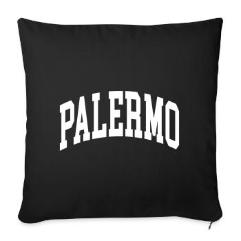 Palermo - Sofakissenbezug 45 x 45 cm - Schwarz - Vorne