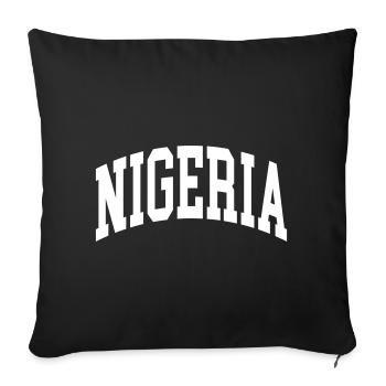 Nigeria - Sofakissenbezug 45 x 45 cm - Schwarz - Vorne