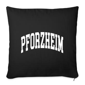 Pforzheim - Housse de coussin décorative 45 x 45 cm - noir - Devant