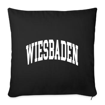 Wiesbaden - Housse de coussin décorative 45 x 45 cm - noir - Devant