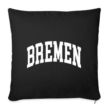 Brême - Housse de coussin décorative 45 x 45 cm - noir - Devant