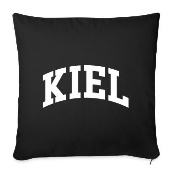 Kiel - Sofakissenbezug 45 x 45 cm - Schwarz - Vorne
