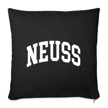 Neuss - Sofakissenbezug 45 x 45 cm - Schwarz - Vorne