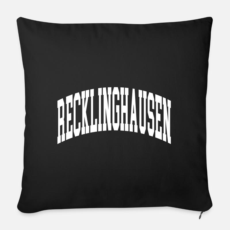 Recklinghausen - Sofakissenbezug 45 x 45 cm - Schwarz