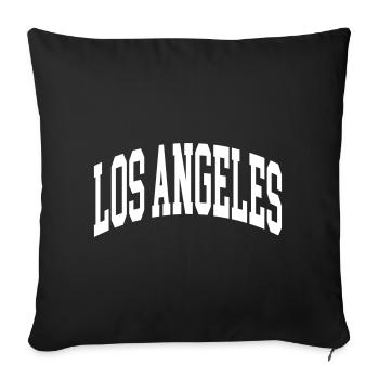 Los Angeles - Sofa pillowcase 17,3'' x 17,3'' (45 x 45 cm) - black - Front