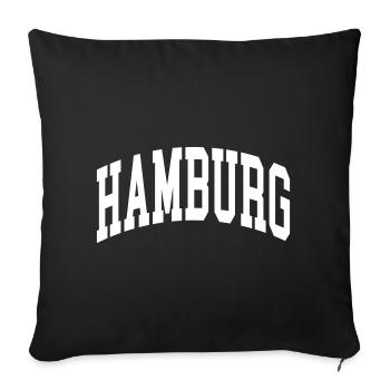 Hamburg - Sofa pillowcase 17,3'' x 17,3'' (45 x 45 cm) - black - Front