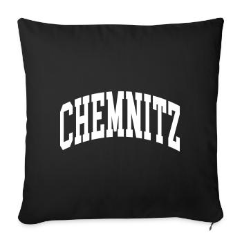 Chemnitz - Sofakissenbezug 45 x 45 cm - Schwarz - Vorne