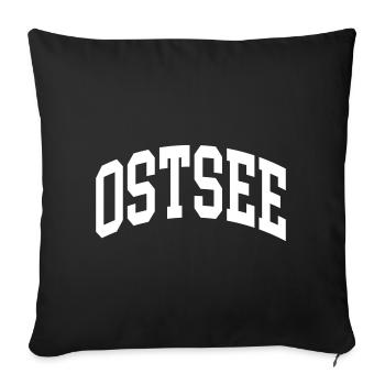 Baltic Sea - Sofa pillowcase 17,3'' x 17,3'' (45 x 45 cm) - black - Front