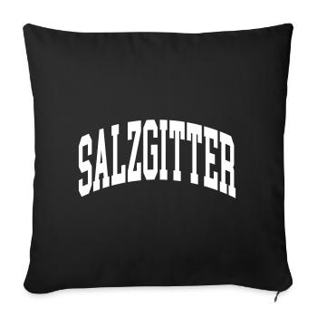Salzgitter - Sofakissenbezug 45 x 45 cm - Schwarz - Vorne