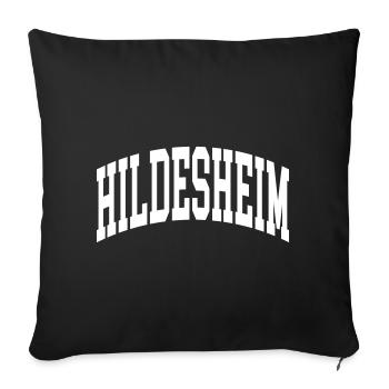 Hildesheim - Housse de coussin décorative 45 x 45 cm - noir - Devant