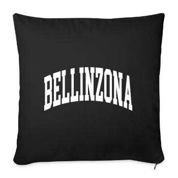 Bellinzona - Housse de coussin décorative 45 x 45 cm - noir - Devant