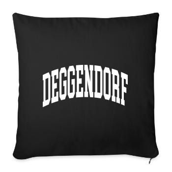 Deggendorf - Housse de coussin décorative 45 x 45 cm - noir - Devant