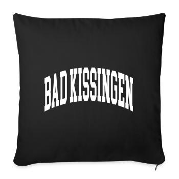 Bad Kissingen - Housse de coussin décorative 45 x 45 cm - noir - Devant
