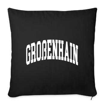 Großenhain - Housse de coussin décorative 45 x 45 cm - noir - Devant