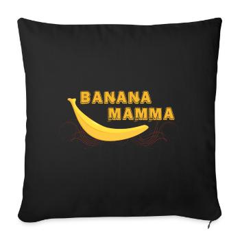 BANANA MAMMA - cool banana design - Sofa pillowcase 17,3'' x 17,3'' (45 x 45 cm) - black - Front
