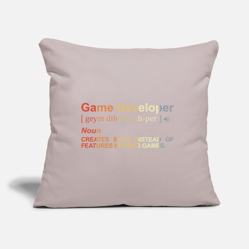 Game Developer Definition Sofa pillowcase 17,3'' x 17,3'' (45 x 45 cm)