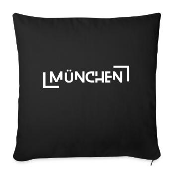 Munich - Housse de coussin décorative 45 x 45 cm - noir - Devant