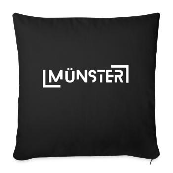 Minster - Sofa pillowcase 17,3'' x 17,3'' (45 x 45 cm) - black - Front