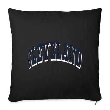 Cleveland - Sofa pillowcase 17,3'' x 17,3'' (45 x 45 cm) - black - Front