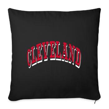 Cleveland - Sofa pillowcase 17,3'' x 17,3'' (45 x 45 cm) - black - Front