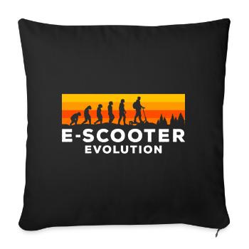 Moteur à vitesse de rouleau - Housse de coussin décorative 45 x 45 cm - noir - Devant